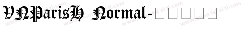 VNParisH Normal字体转换